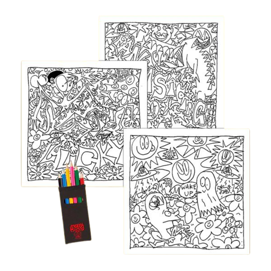 Skegss - Rehearsal Colouring Book + Pencil Set