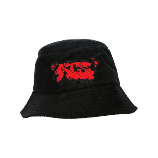 Ain't that Swell - Black Terry Towel Bucket Hat Space Mirror Merch