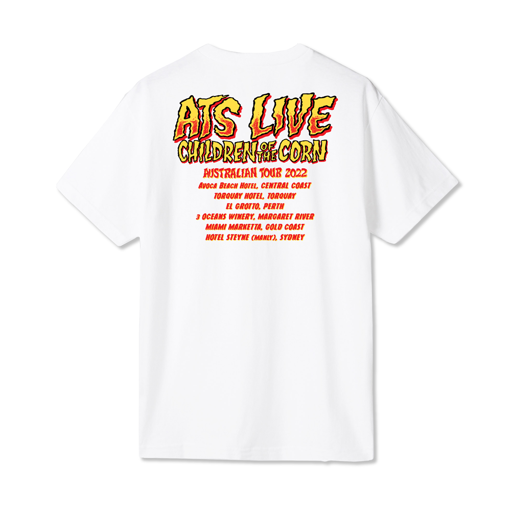 Ain't that Swell - WHITE TOUR TEE Space Mirror Merch