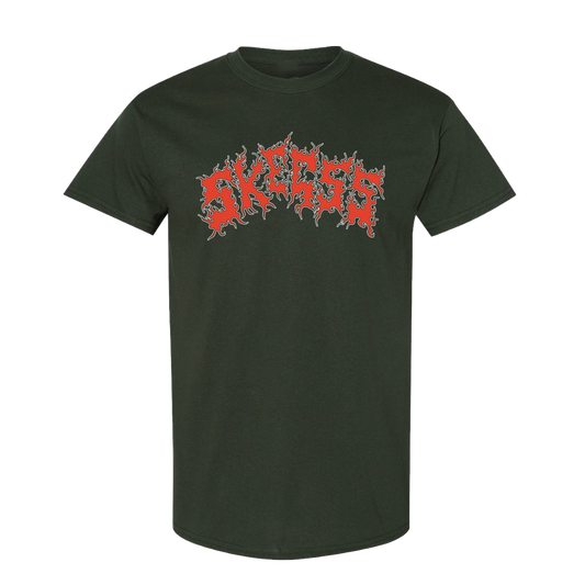 Skegss - Forest Green Flame Logo Tee