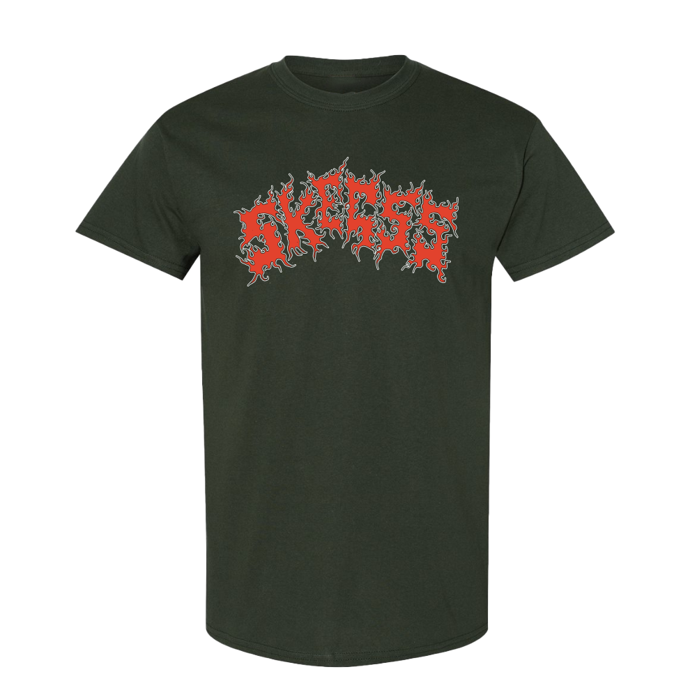 Skegss - Forest Green Flame Logo Tee